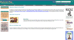 Desktop Screenshot of blackartplus.com